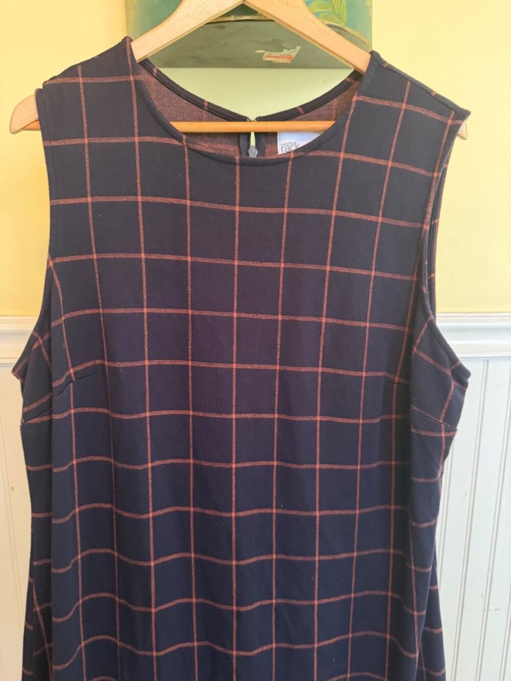 Nordstrom Rack Sleeveless Plaid Shift Dress 2X - Picture 3 of 11